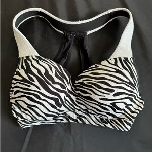 34b sports bra Zebra print